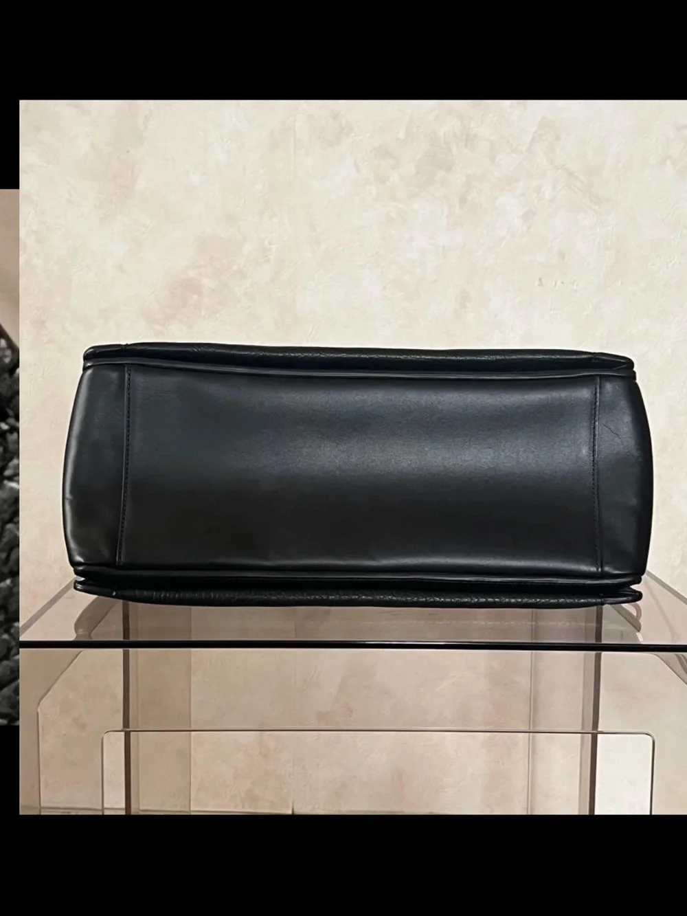 Mulberry Black Pebbled Leather Satchel with Gold Hardware